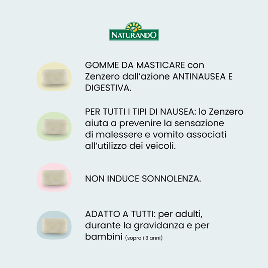 NauseaGum gomme da masticare sugar free
